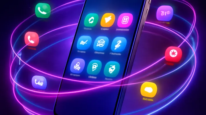 2444BAT COM Sleek smartphone floating in space